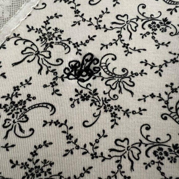 Ralph Lauren Nightgown Size Small Ivory Floral Cotton lace Ribbed pajama dress‎ - Picture 3 of 6